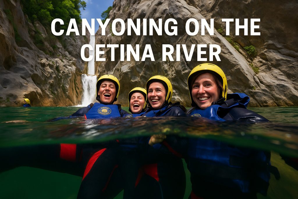canyoning on the Cetina River