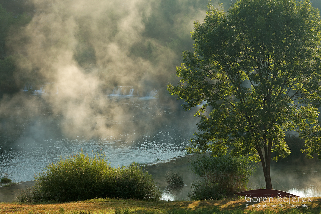 mrežnica, mreznica, river, karlovac, canyon, waterfalls, croatia, sunrise, mist