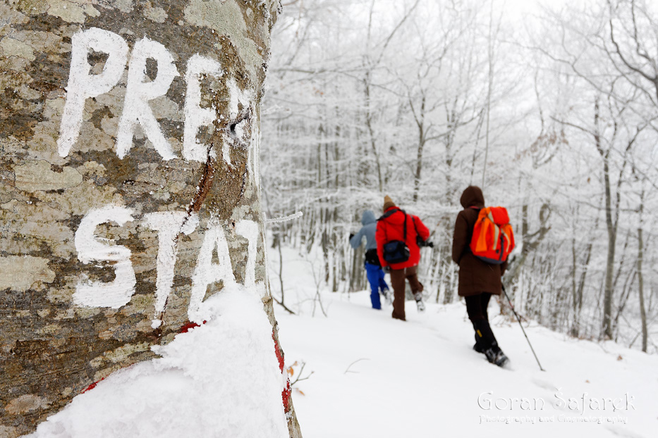 croatia, mountains, hiking, alpinism, summit, snow, winter