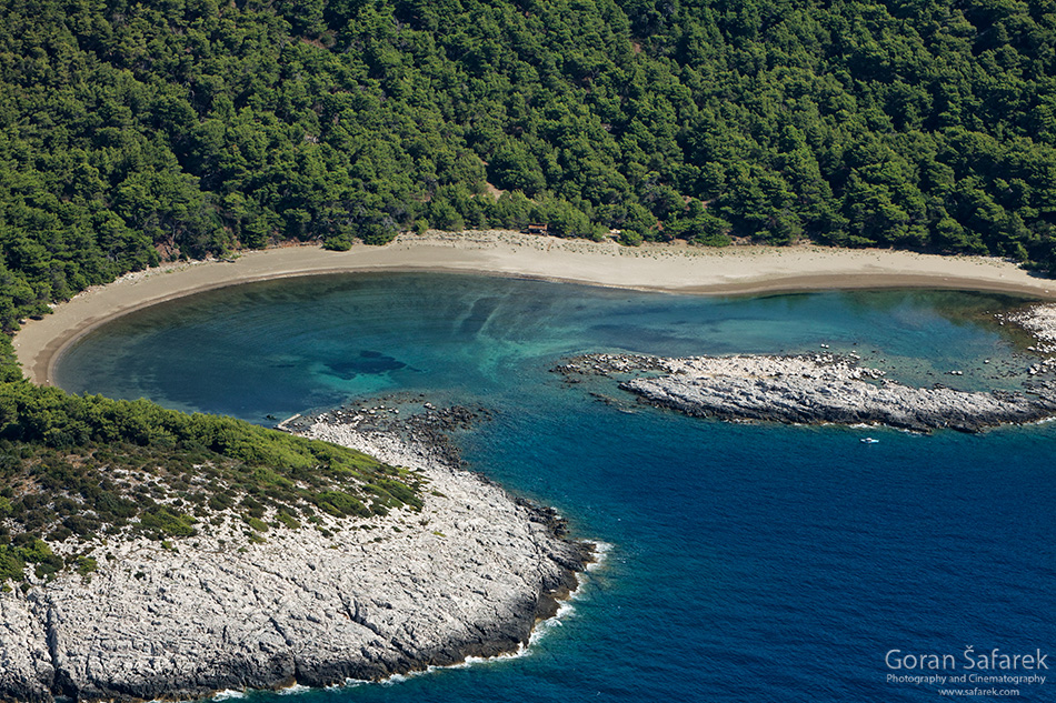 limuni Beqach, saplunara, sand beach, mljet, croatia, Mljet island travel guise