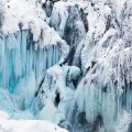 plitvic lakes, plitvička jezera, winter, frozen, waterfall, croatia, lika, snow, ice