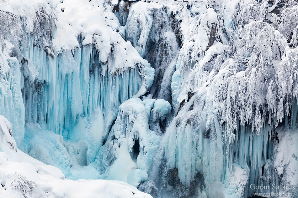 plitvic lakes, plitvička jezera, winter, frozen, waterfall, croatia, lika, snow, ice