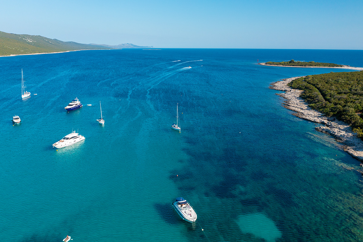 dugi otok, sakarun, adriatic sea, croatia, sand beach, sailing, boat