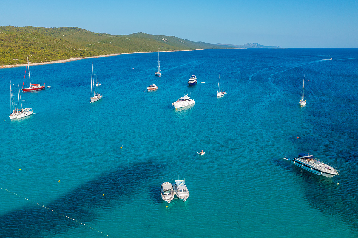 dugi otok, sakarun, adriatic sea, croatia, sand beach, sailing, boat