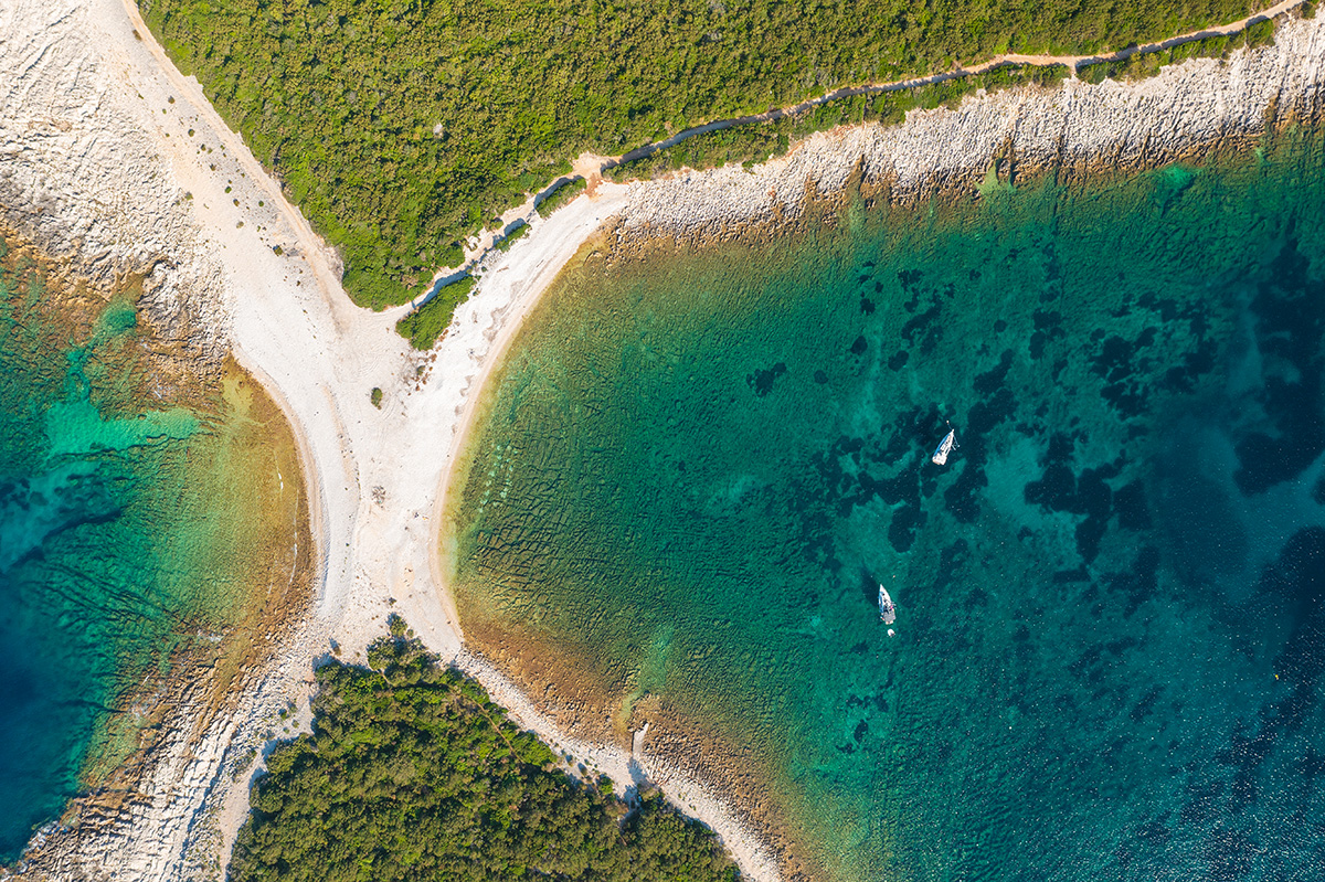 dugi otok, sakarun, adriatic sea, croatia, beach, sailing, boat