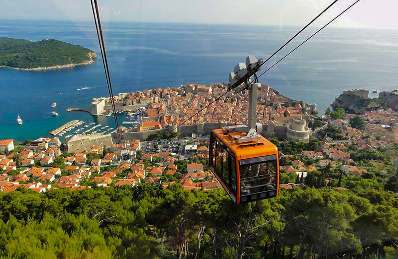 dubrovnik, cablecar, srđ