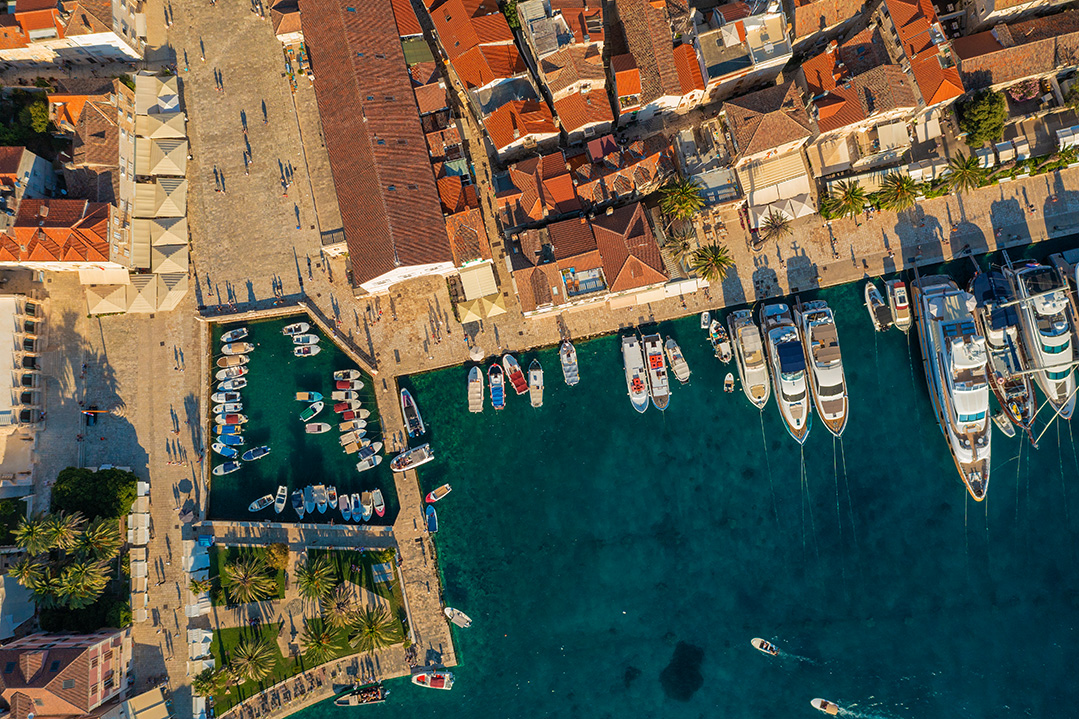 hvar town, hvar island, croatia, adriatic coast, adriatic sea