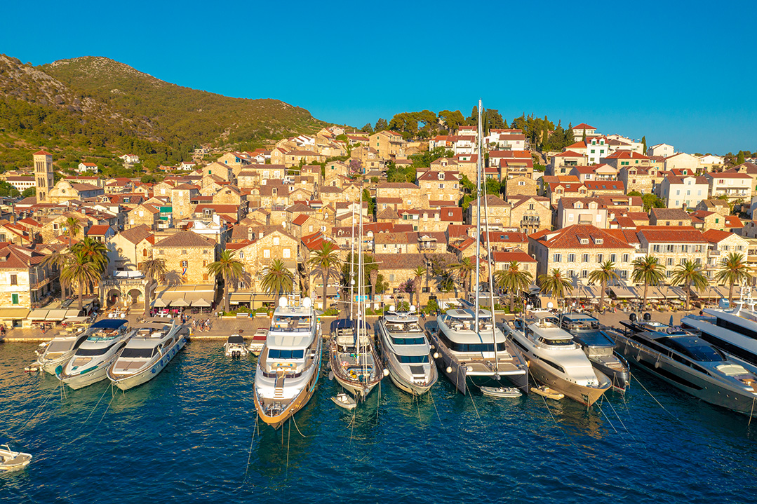hvar town, hvar island, croatia, adriatic coast, adriatic sea