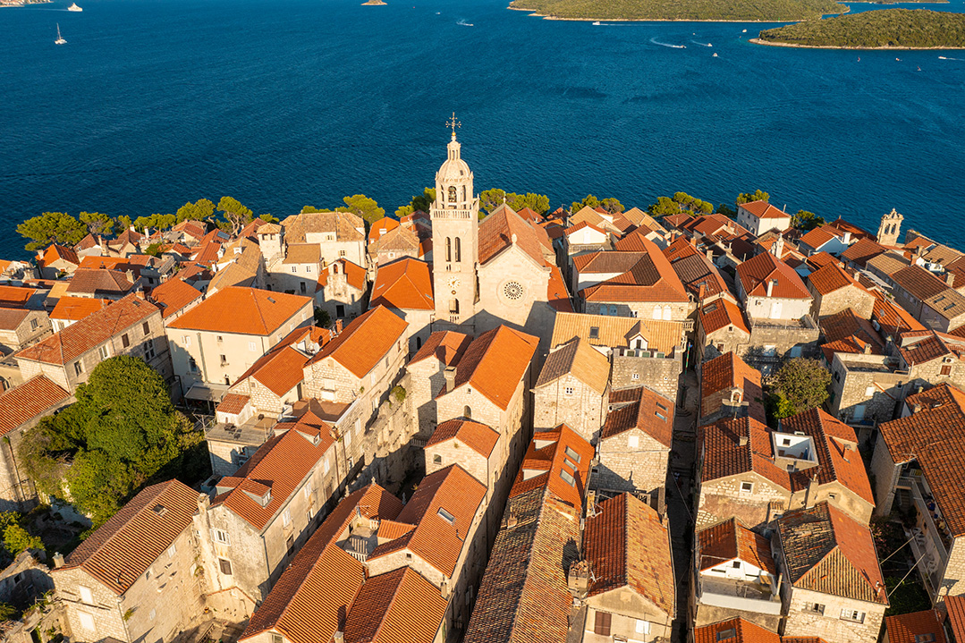 korcula, croatia, old town korcula, adriatic sea, korcula island
