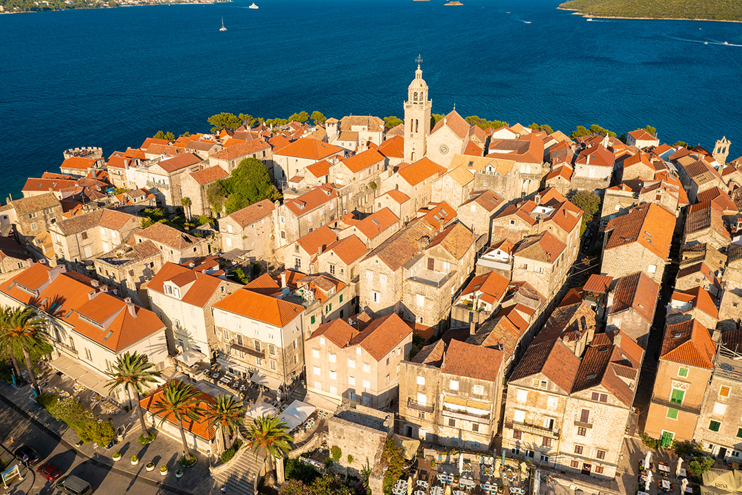 korcula, croatia, old town korcula, adriatic sea, korcula island