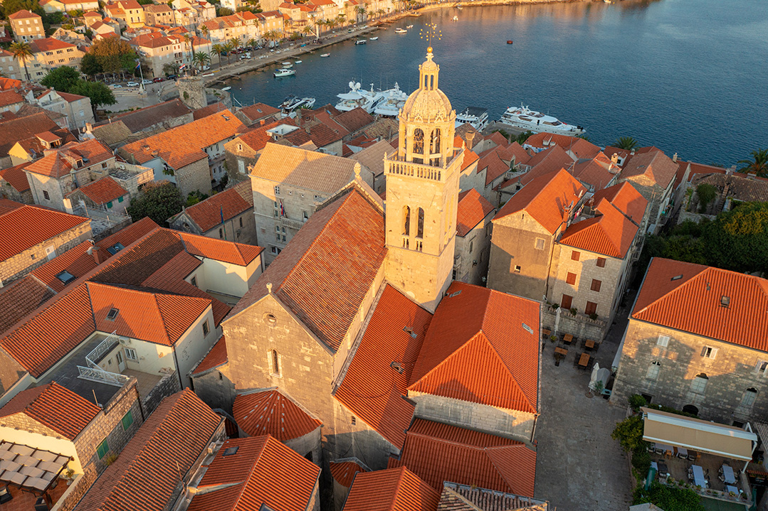 korcula, croatia, old town korcula, adriatic sea, korcula island