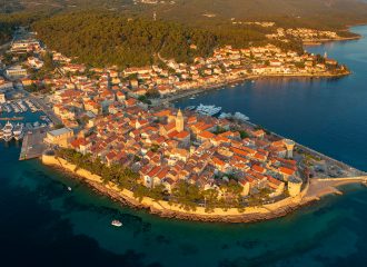 korcula, croatia, old town korcula, adriatic sea, korcula island