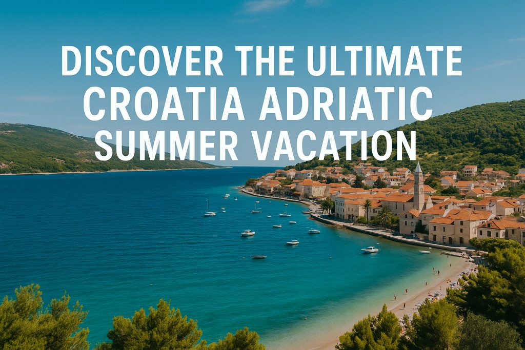 Croatia Adriatic summer vacation