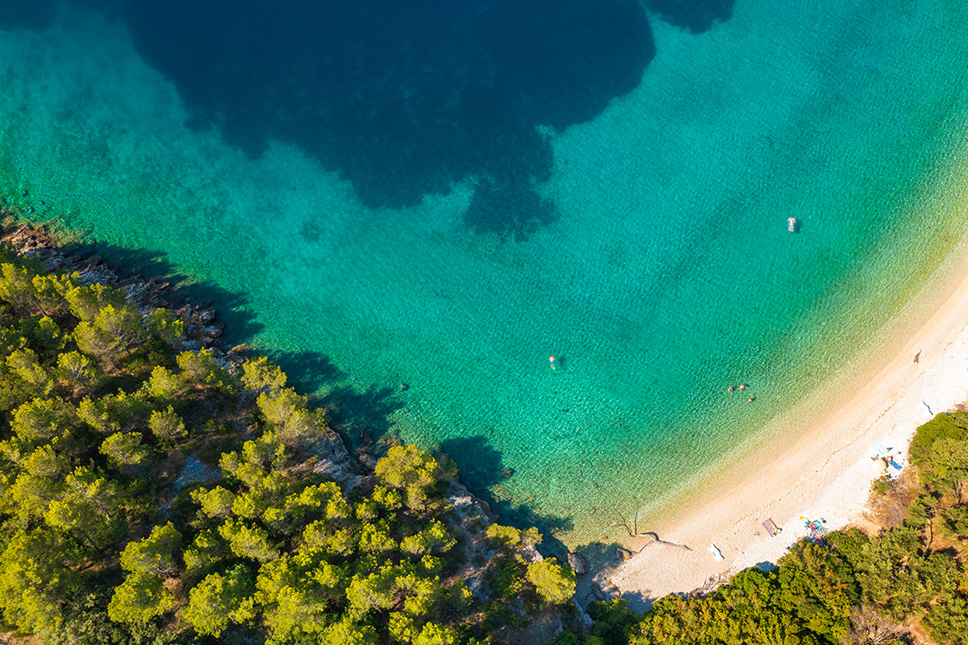 duba beach, makarska riviera