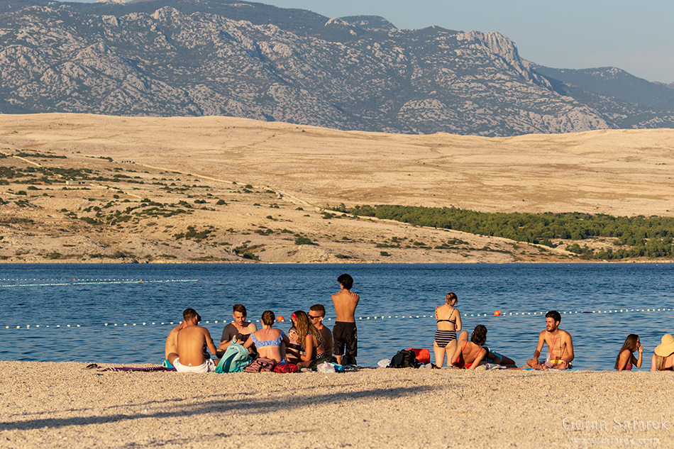 pag, beach, croatia, adriatic sea