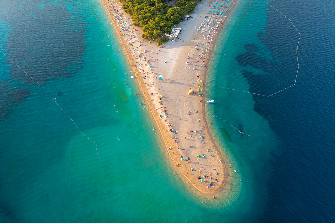 croatia, adriatic sea, bol, brac, zlatni rat