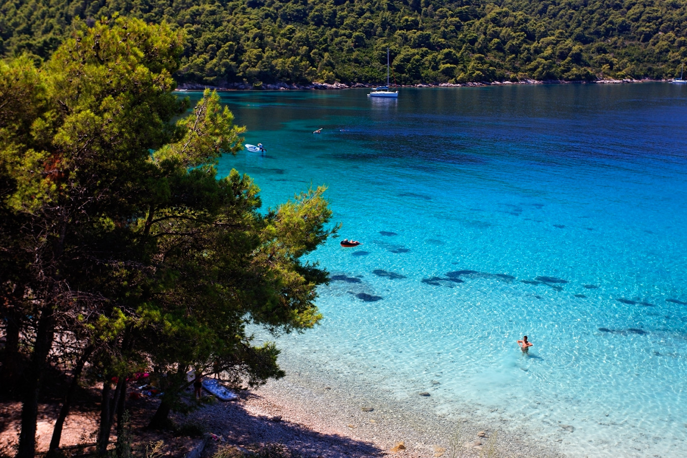 croatia, adriatic sea, peljesac, zuljana, vucine beach