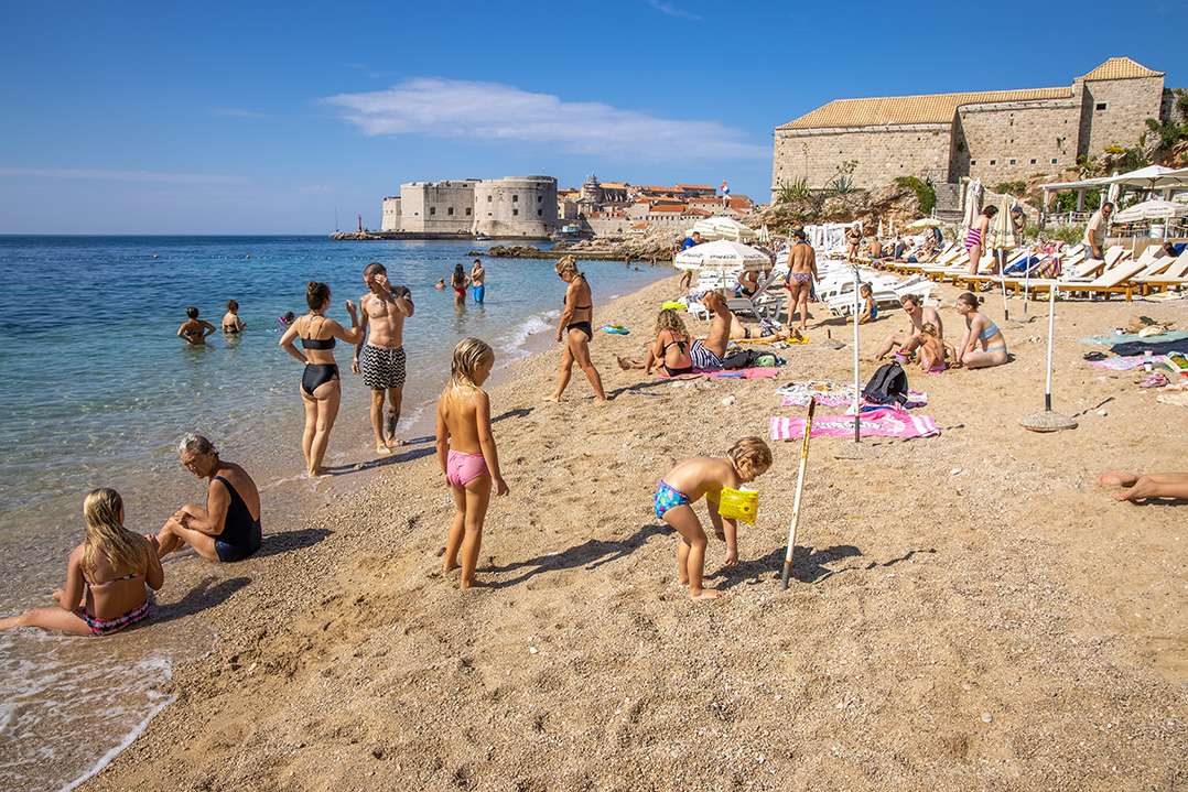 croatia, adriatic sea, dubrovnik, banj beach