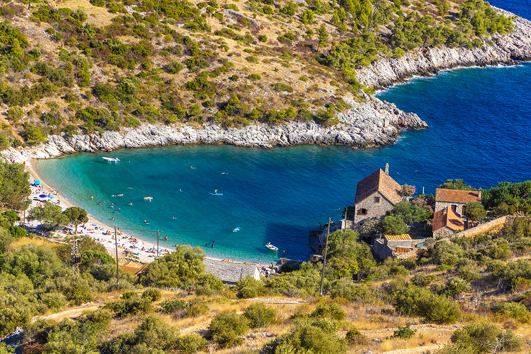croatia, adriatic sea, dubovica beach, hvar