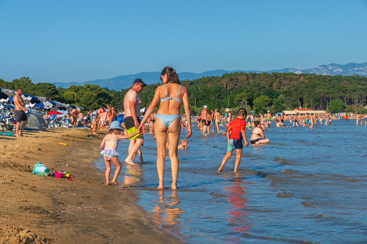 rab, croatia, adriatic sea, Lopar, rajska plaža, paradise beach