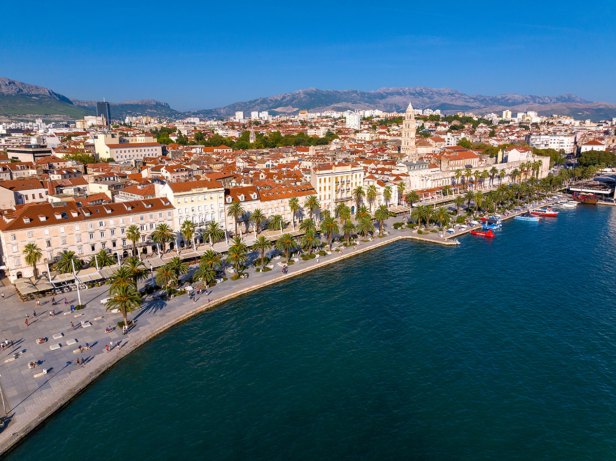 Split  Adriatic Coast, Roman Ruins & Mediterranean Climate