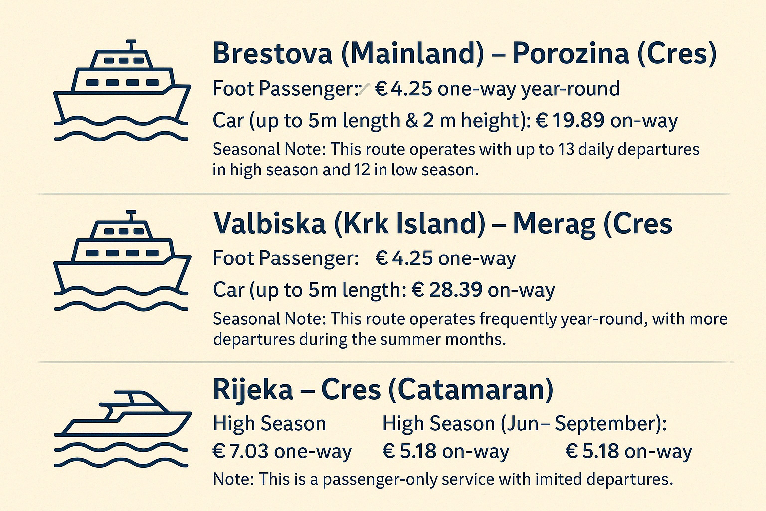 cres, ferry