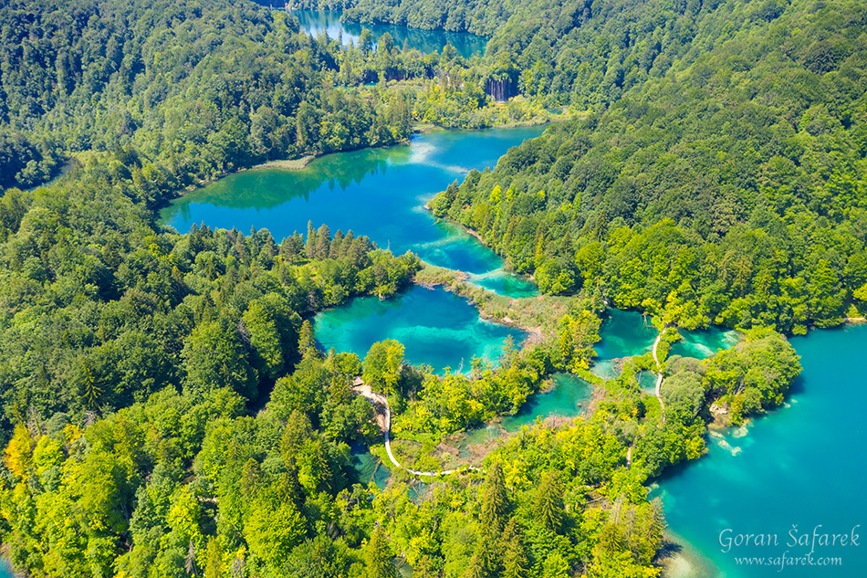 plitvicer lakes, aerial, drone, from above