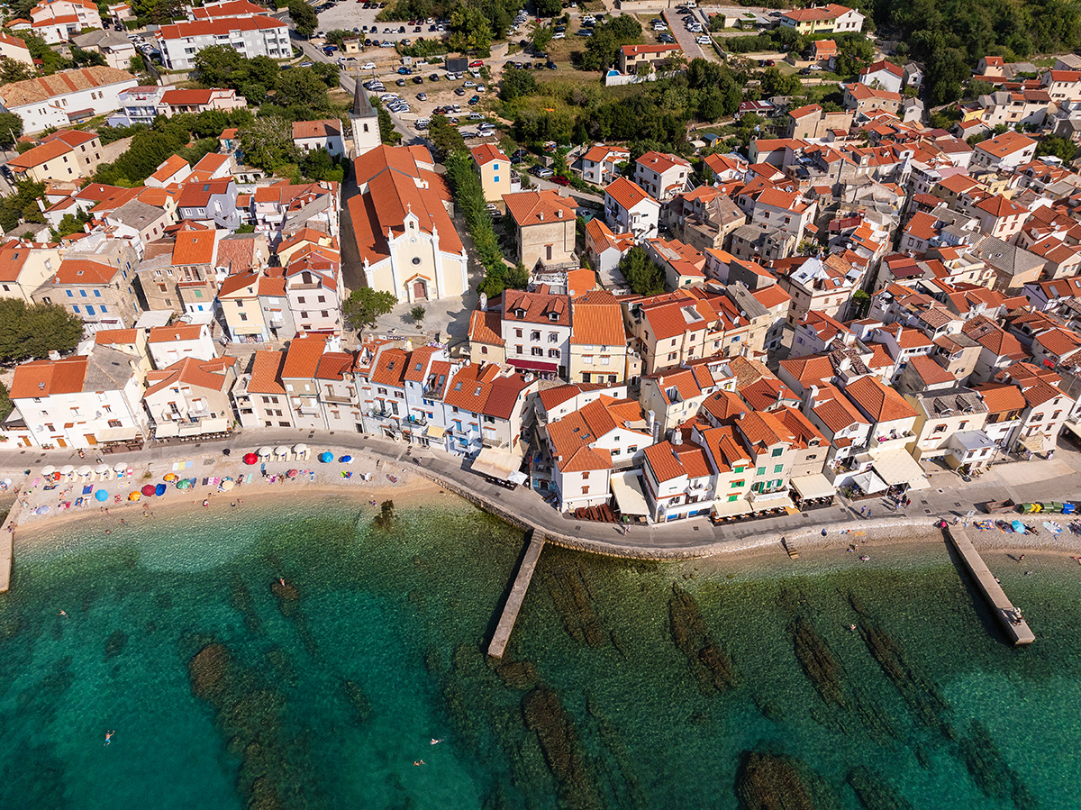 Baška, krk, croatia, adriatic