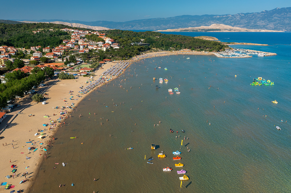 rajska plaža, paradise beach, rab, lopar,