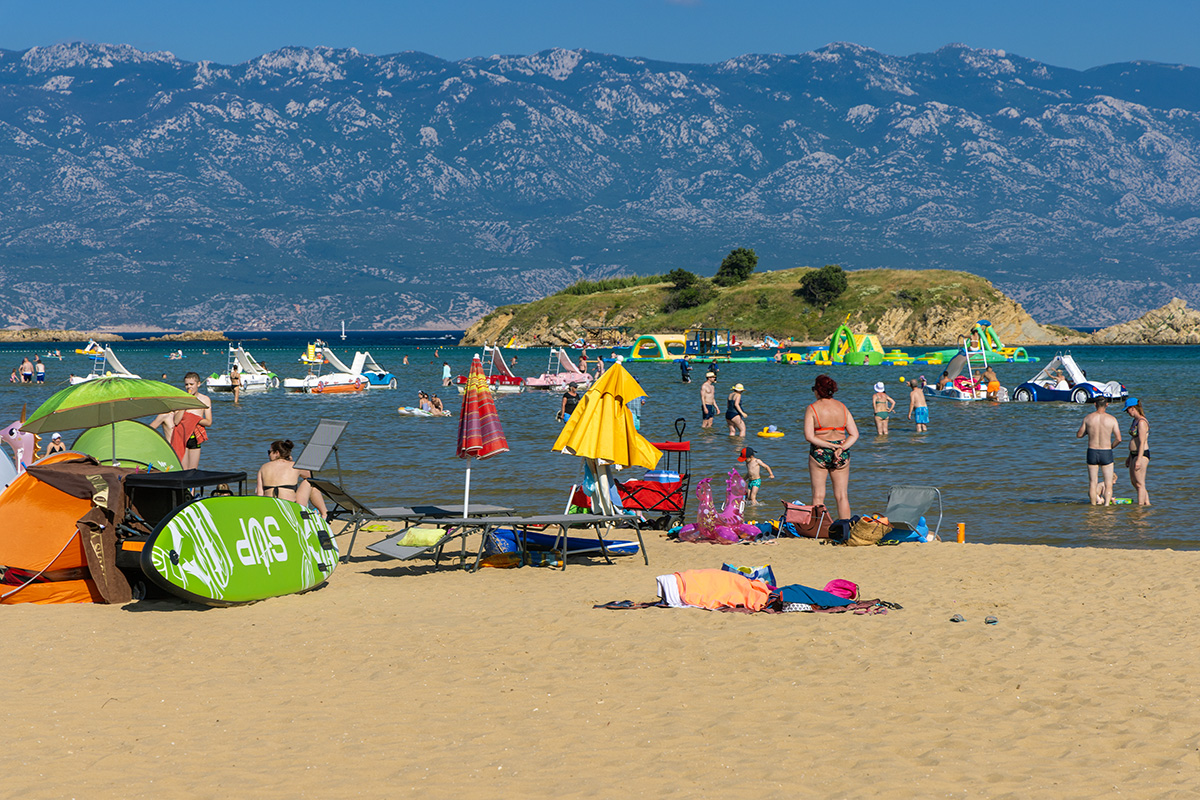 adriatic, croatia, beach, rab, lopar, paradise beach