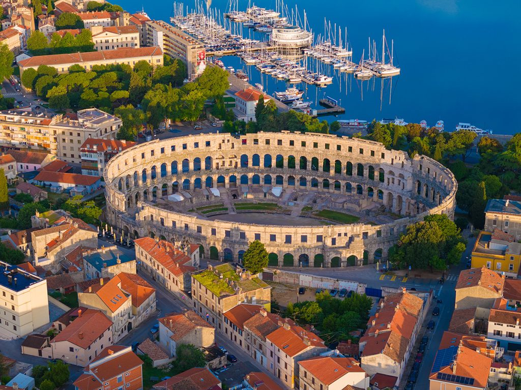 pula, istra, croatia