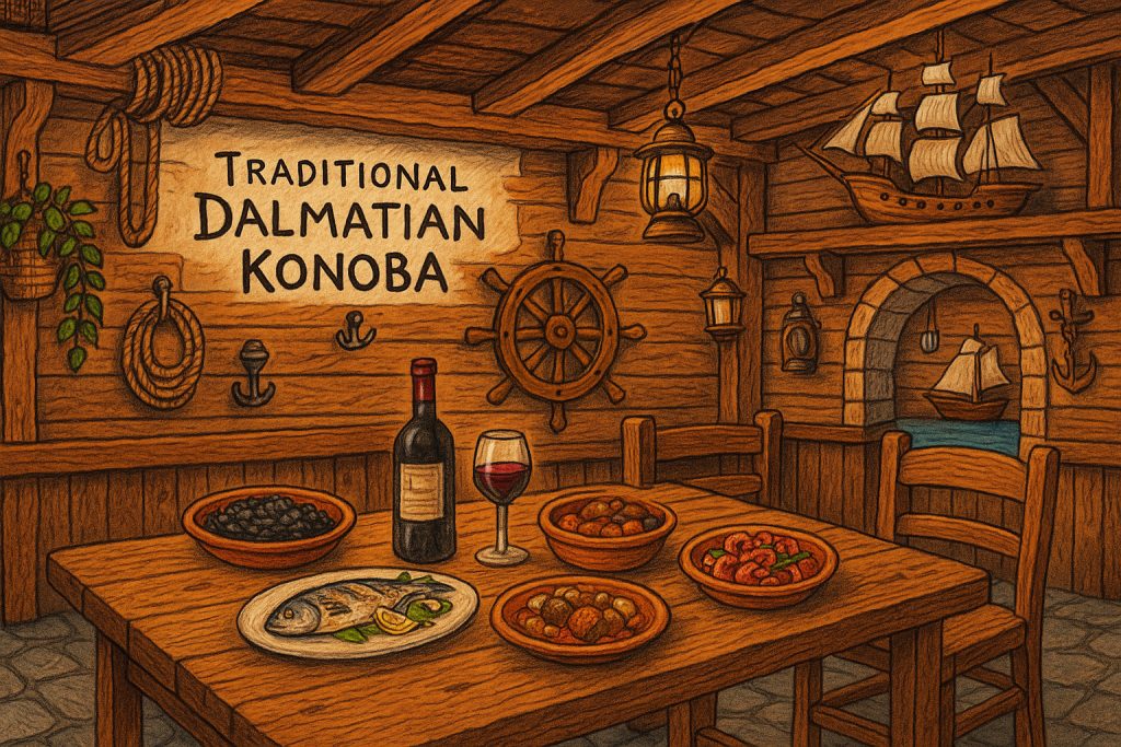 konoba, croatia, restaurant