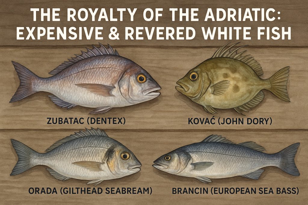 white fish, adriatic, croatia, seafood