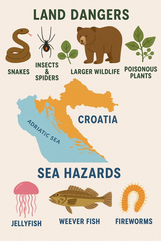 is croatia safe to travel, safety, dangerous animals