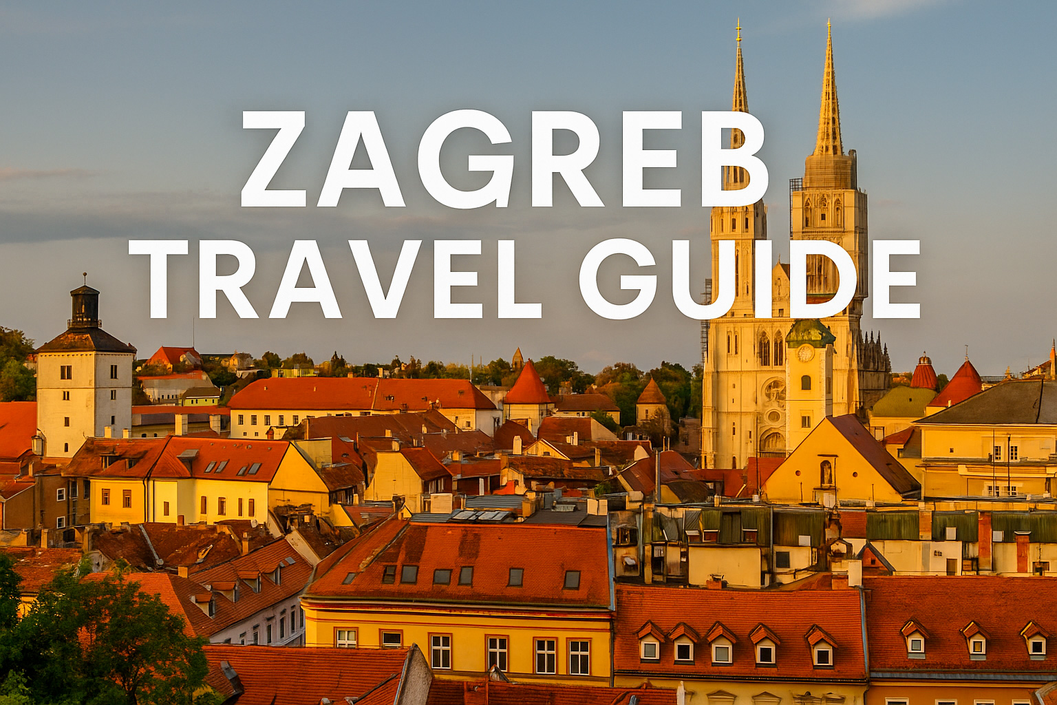 Zagreb old town rooftops