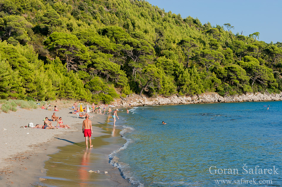 mljet, sand beach, saplunara
